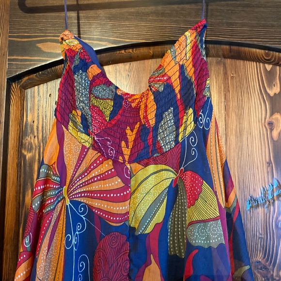 Roxy Sea Siren Maxi Chiffon Strapless Dress - Picture 8 of 9